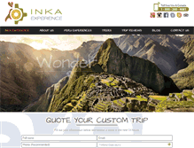 Tablet Screenshot of inkaexperience.com